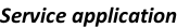 Service application